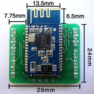 Плата модуля усилителя Bluetooth 5.0 Аудиоприемник CSR8645 APTX Двойной динамик 5Вт Класс А - изображение 1