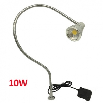Гибкий светодиодный станочный светильник со струбциной 10W 6000К 700mm 220v