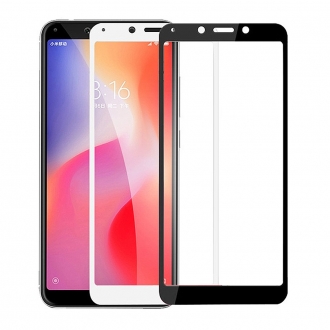 Защитное стекло "Премиум" для Xiaomi Redmi 6/Redmi 6A Черное