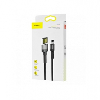 USB кабель BASEUS, CALKLF-GG1, 1 m, Lightning, 2.4A, Special Edition, Черный