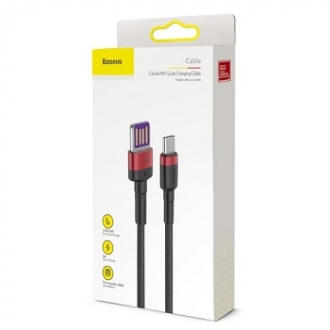 USB кабель BASEUS, CATKLF-PG1, 1 m, Type-C, 5A, 40W, Черный - изображение 1