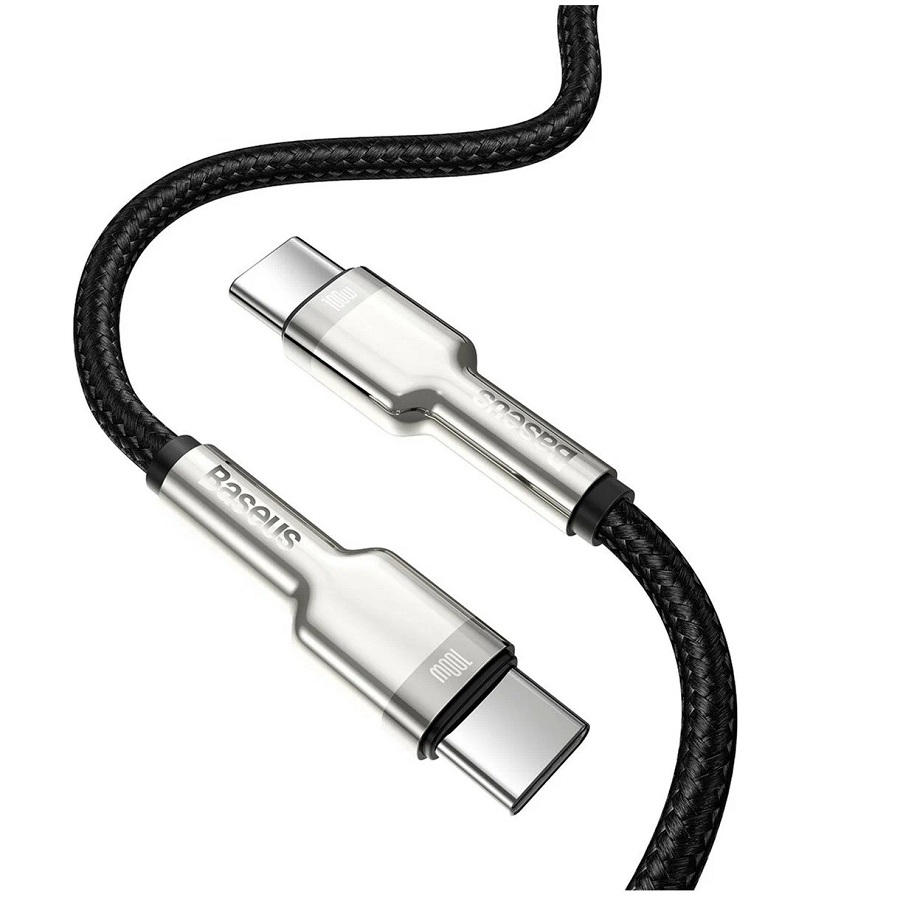 Кабель BASEUS CATJK-C01 5A 100W Type-C - Type-C Черный 1 метр