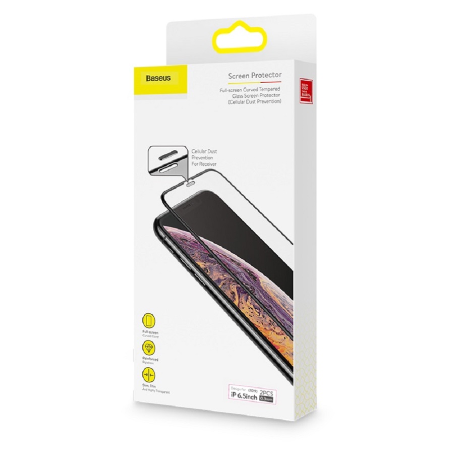 Защитное стекло "Премиум" Baseus для IPhone XR/11 черное
