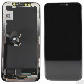 Дисплей для iPhone X в сборе Черный (Soft OLED)