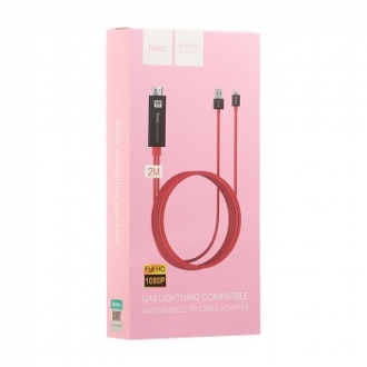 USB кабель HOCO UA4 LIGHTNING COMPATIBLE audio/video HD cable adapte