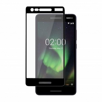 Защитное стекло "Полное покрытие" для Nokia 2.1 (2018) Черное