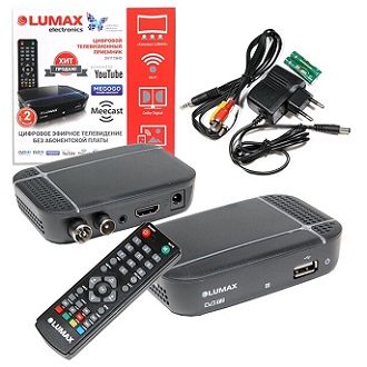 Цифровой телевизионный приемник стандарта DVB-TV2 LUMAX DV1115HD - изображение 1