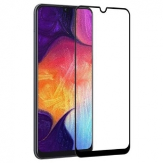 Защитное стекло "Полное покрытие" для Samsung A105/A107/M105 (A10/M10) Черное