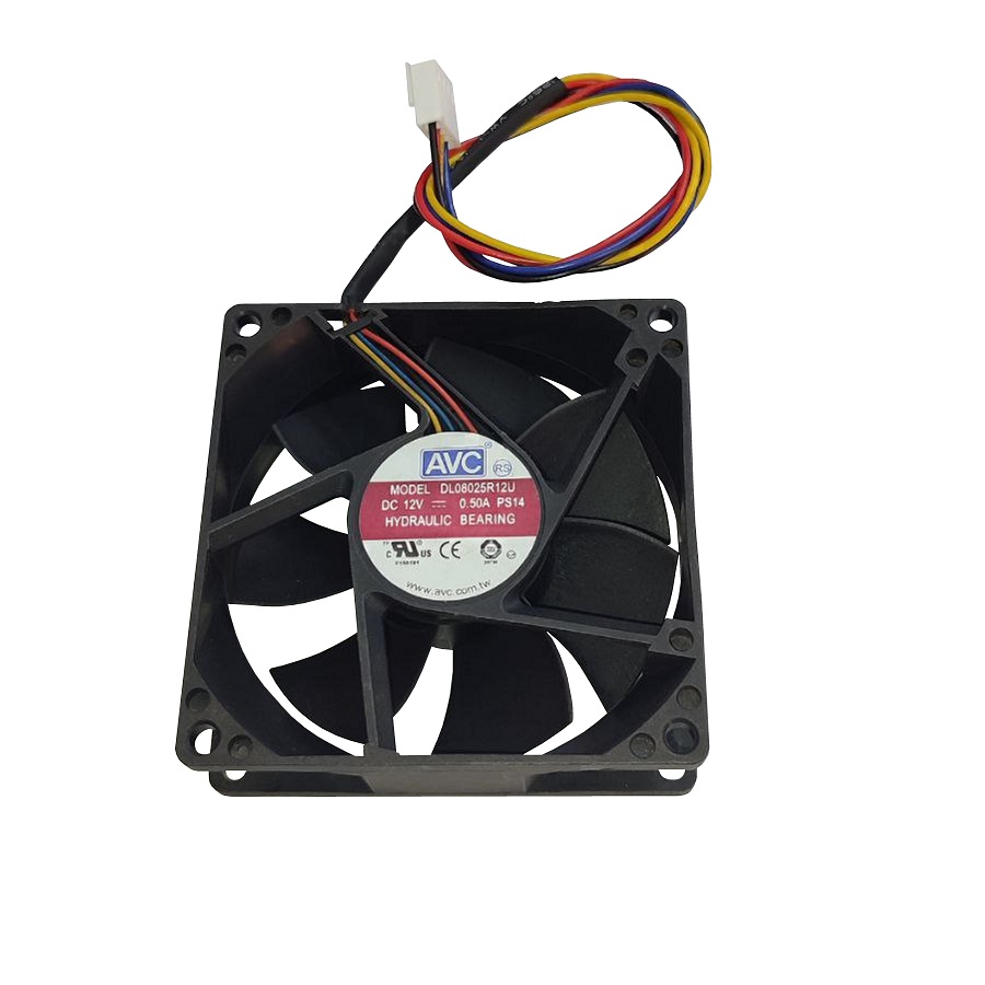 Вентилятор DL08025R12U 0.5А 12V 4 провода