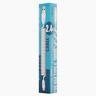 USB кабель REMAX Radiance Pro (Micro) RC-117M белый 1м 2.4A