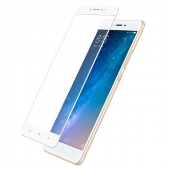 Защитное стекло "Полное покрытие" для Xiaomi Mi Max 3 Белое