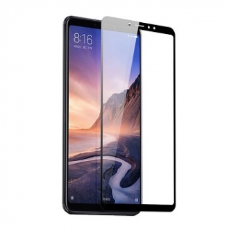 Защитное стекло "Полное покрытие" для Xiaomi Mi Max 3 Черное