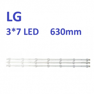 Комплект подсветки LG 32" ROW2.1 3 планки 7 LED 630mm 32LA615V 32LB530U 32LN541V 32LN570V