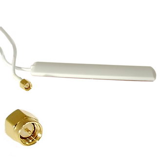 WiFi антенны GSM 2db RG174 3m SMA-P white