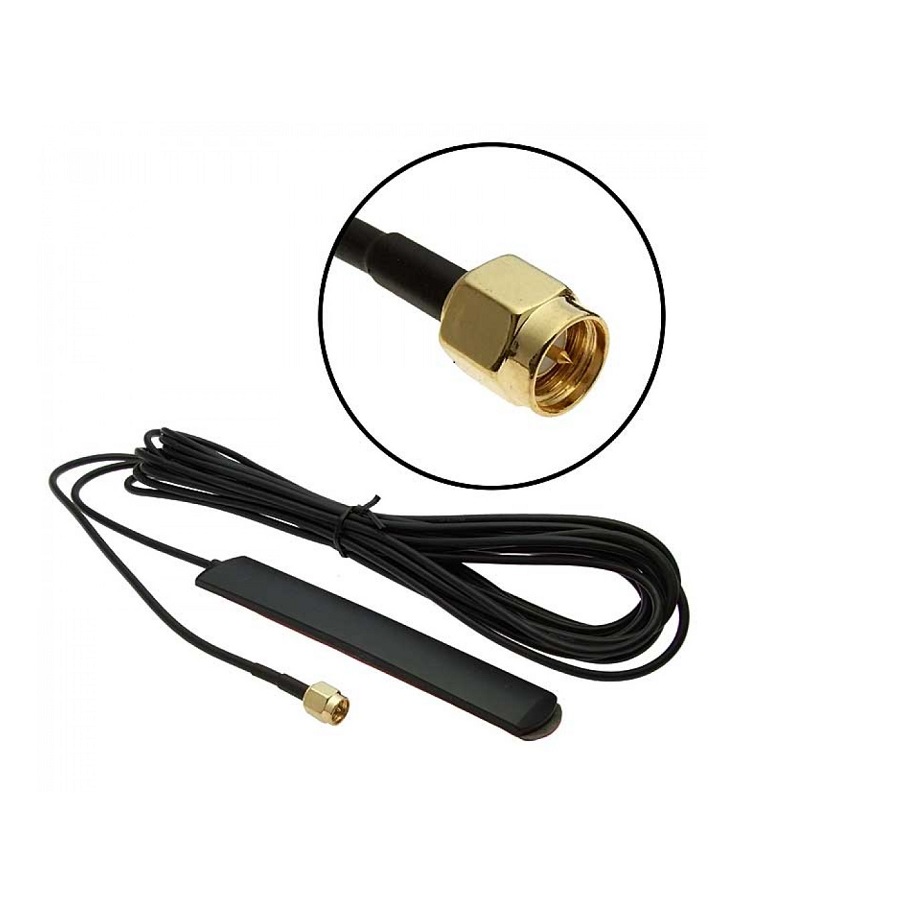 Антенна WiFi GSM 2db RG174 5m SMA-P