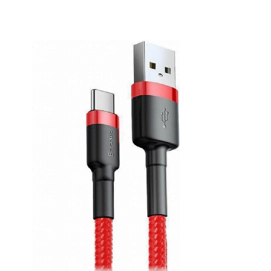 Type-C кабель BASEUS CATKLF-C09 2 m Type-C 2A красный черная вставка