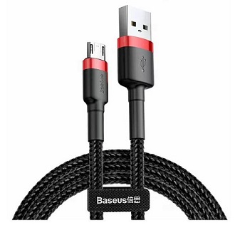 Type-C кабель BASEUS, CATKLF-C91, 50см, Type-C, 3A, черный, серая вставка - изображение 1