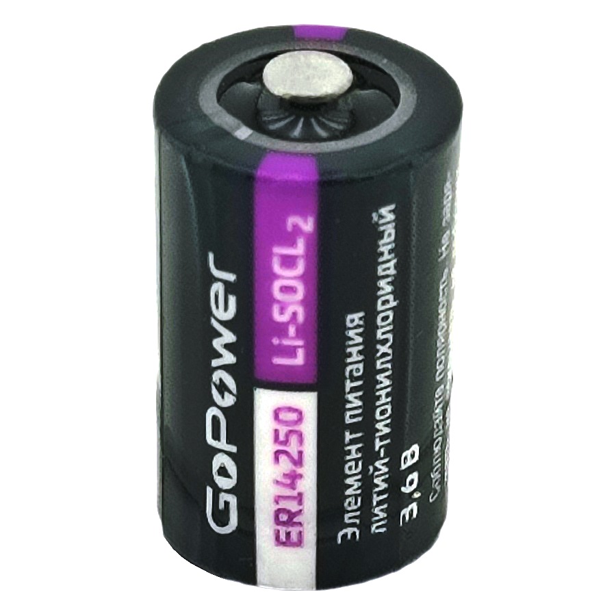 Элемент питания Li-ion GoPower ER14250 3.6v 1/2AA