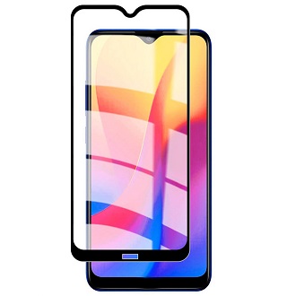 Защитное стекло "Премиум" для Xiaomi Redmi 8/8A Черное