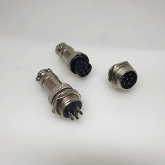 Разъём в сборе GX16 6pin ( GX16 16M-6A + GX16 16M-6B )