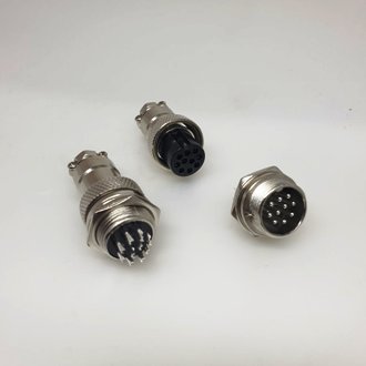 Разъём в сборе GX16 10pin ( GX16 16M-10A + GX16 16M-10B )