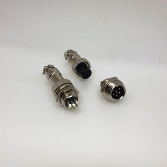 Разъем в сборе GX12 6pin ( GX12 12M-6A + GX12 12M-6B )