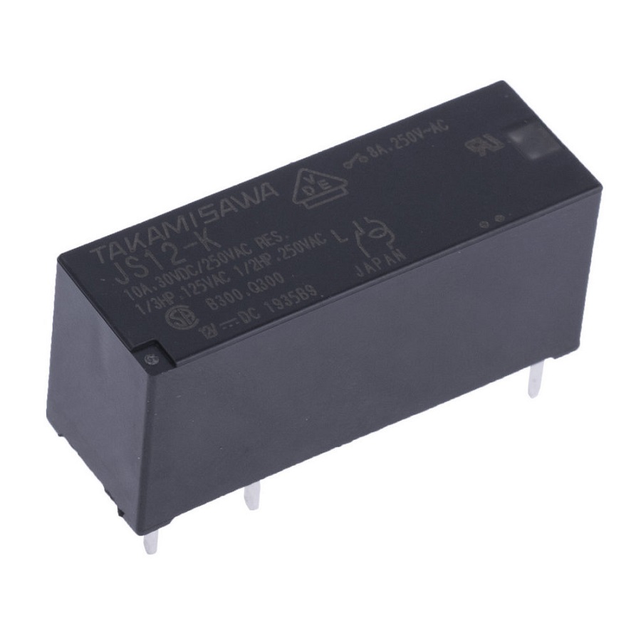 Реле TAKAMISAWA JS12-K 10A 12V 5pin