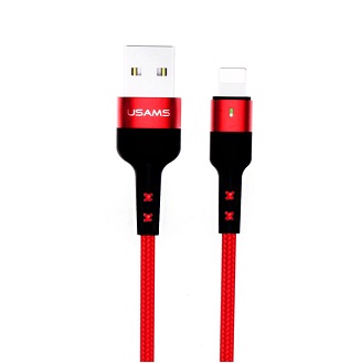 USB кабель Usams US-SJ311, U26, 1m, 8 pin, 2.0A, Красный