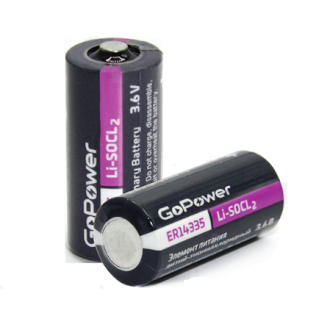 Батарейка GoPower 14335 2/3AA PC1 Li-SOCl2 3.6V - изображение 1