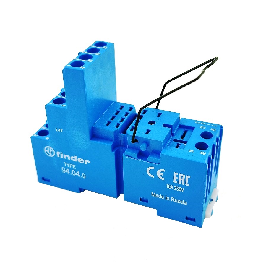 Колодка на DIN-рейку Finder 94.04.SMA 4CO-4PDT