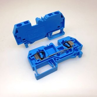 Проходная клемма FJ1-6/B, синяя.