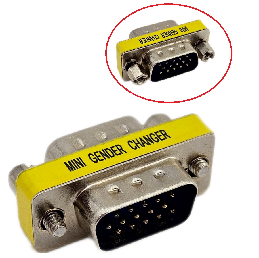 Адаптер компьютерный Mini Gender Changer DB15F-DB15F - изображение 1