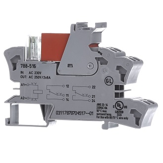 Модуль релейный с реле и индикатором статуса WAGO 788-516