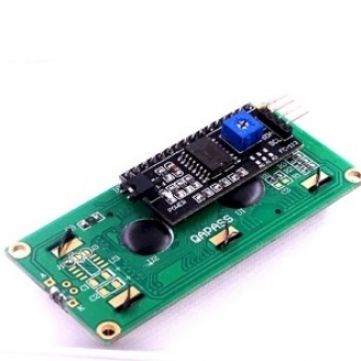 Дисплей LCD1602+I2C Adapter plate зеленый