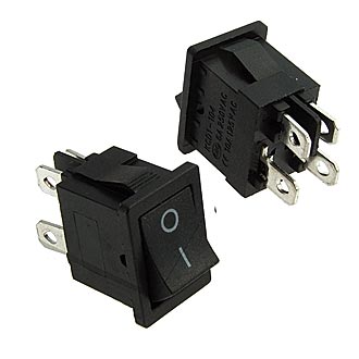 Клавишный переключатель KCD1-201-4-C3 B/4P on-off