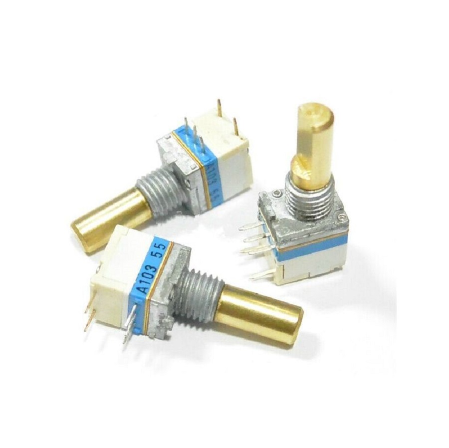 Резистор переменный моно с выключением 10K 7,8х9,2мм для раций