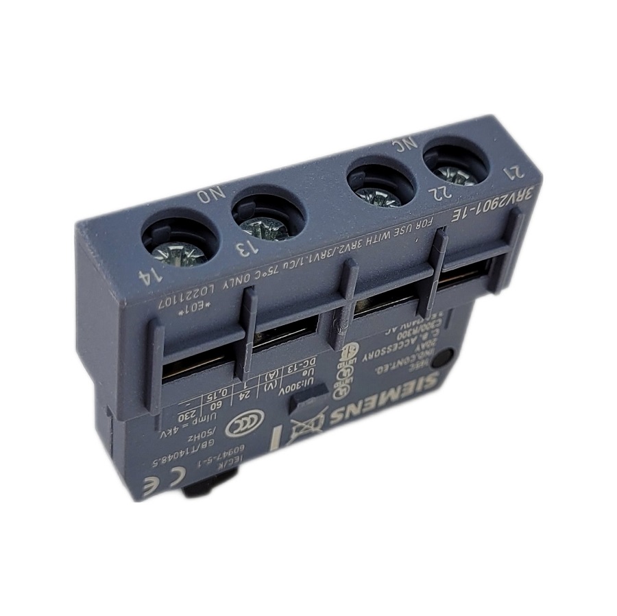 Фронтальный блок-контакт SIEMENS 3RV2901-1E 1 штука - изображение 1