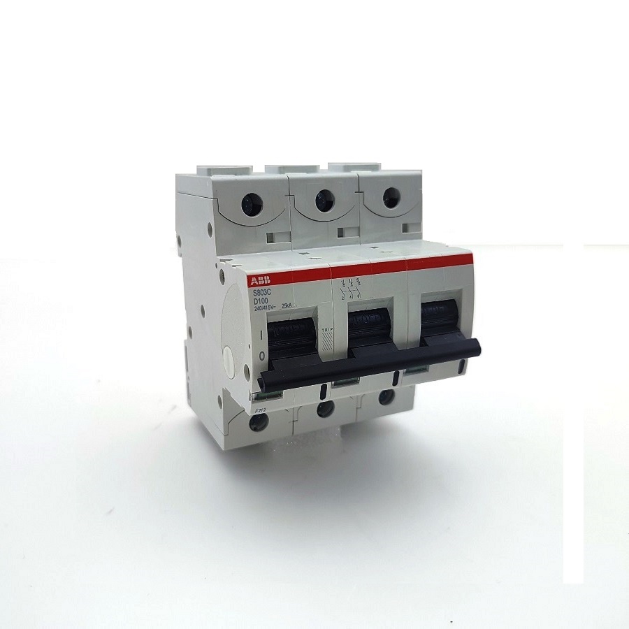 Автоматический выключатель 3-полюсный S803C-D100 100А Icu=25кА (хар-ка D) ABB