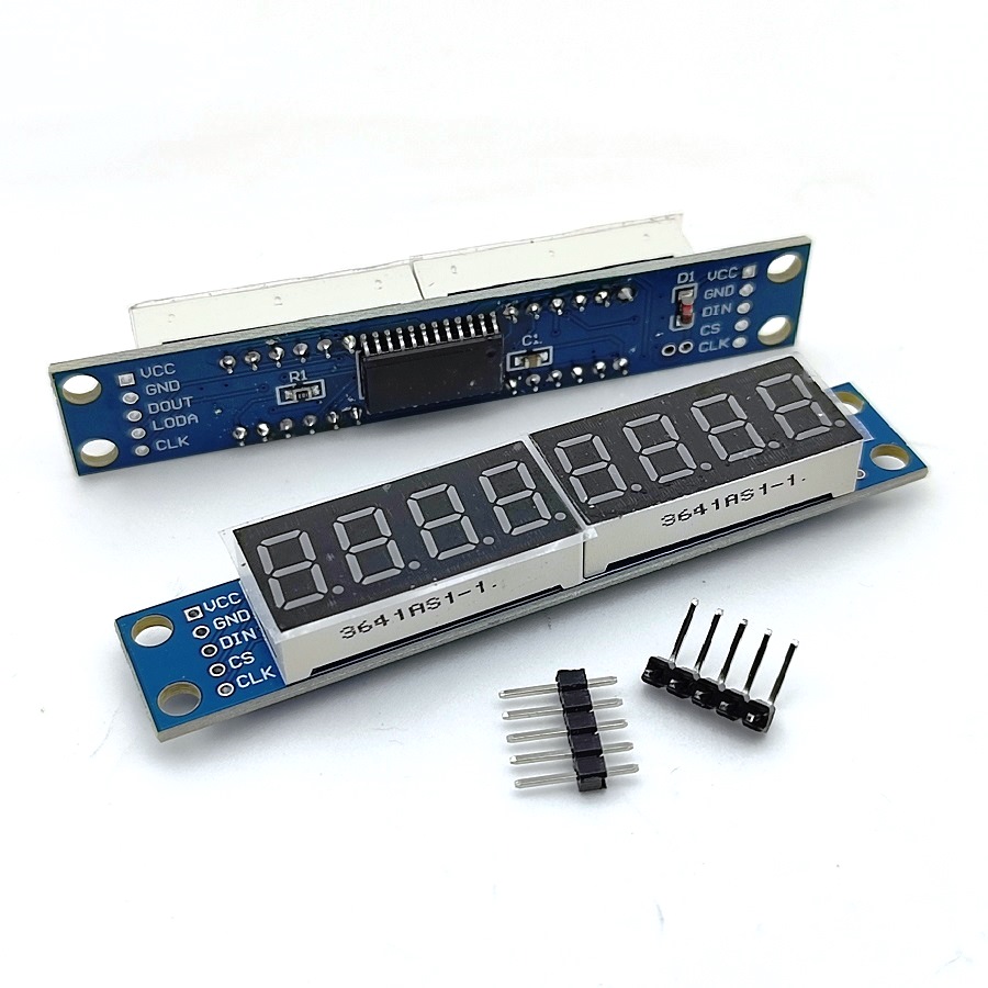 Модуль 8-ми разрядного 7-ми сегментного индикатора на чипе MAX7219