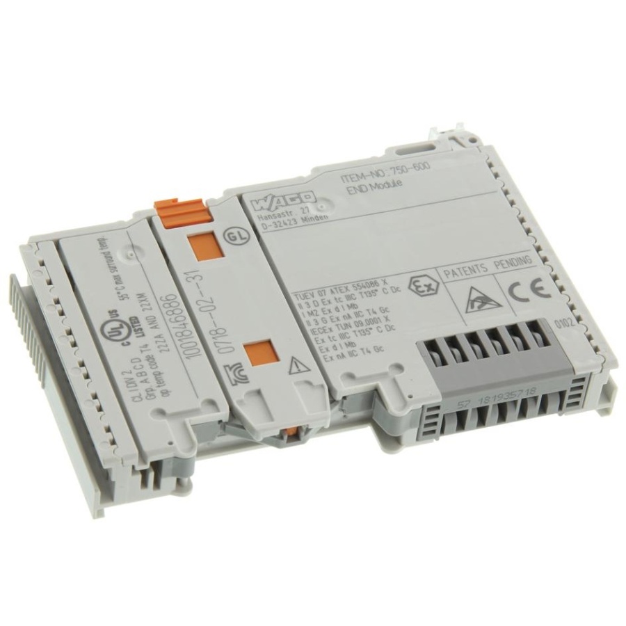 Конечный модуль I/O Fieldbus соединитель с предохранителем WAGO 750-600