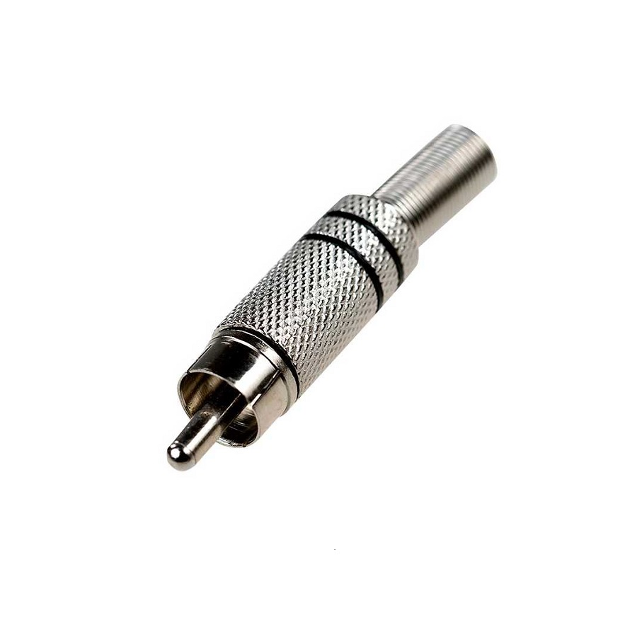 Штекер RCA 44-023 металл Красный - изображение 1