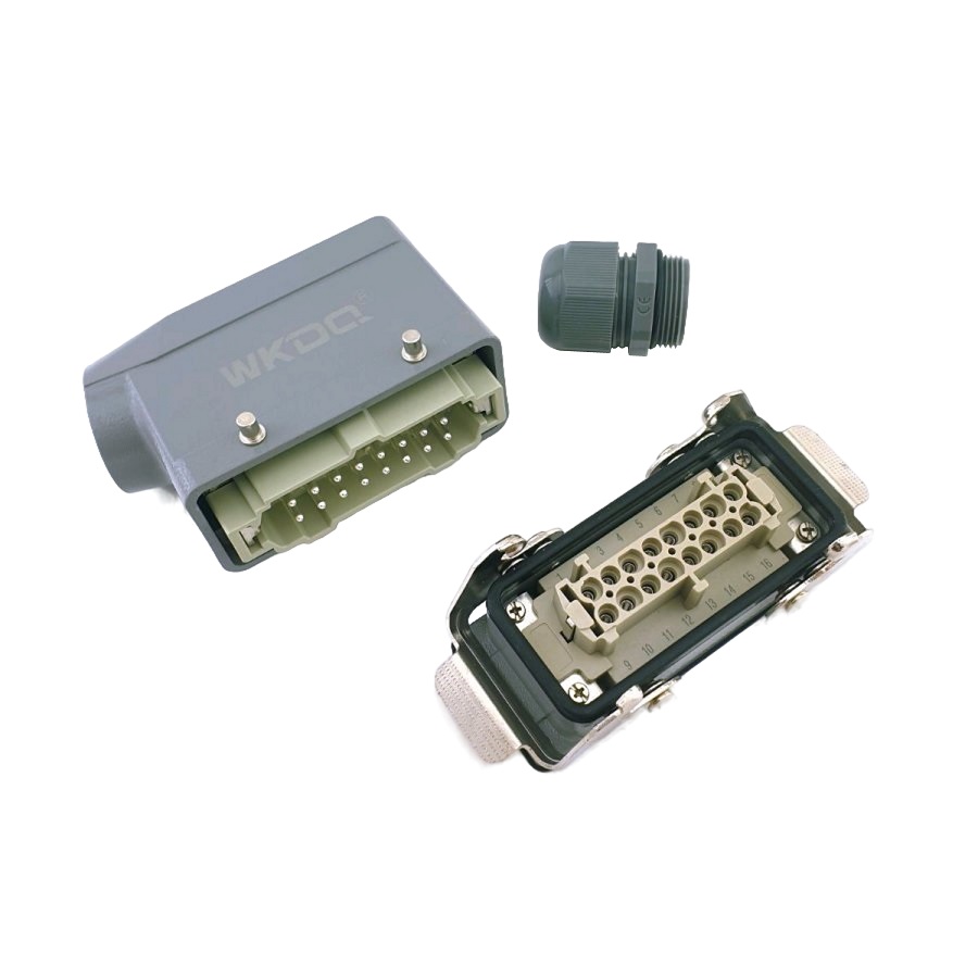 Разъем силовой HDC-HE-016 16PiN SIDE ENTRY