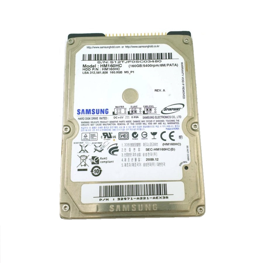 Жесткий диск Samsung HM160HC 160Gb/5400rpm/8M/PATA IDC 44pin