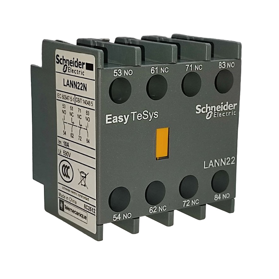 Блок контактный дополнительный LAEN22 LANN22N Schneider Electric 10A 690V 2NO+2NC