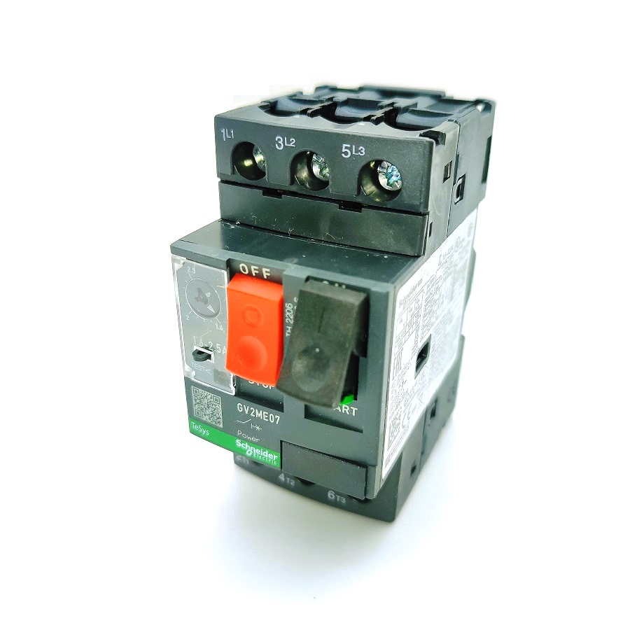 Автоматический выключатель двигателя Schneider Electric TeSys Deca 2.5-4A GV2ME08 GV2ME08C - изображение 1