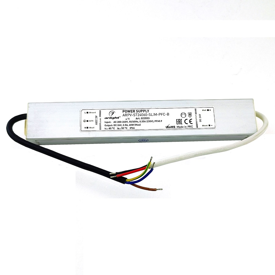 Блок питания ARPV-ST24060-SLIM-PFC-B 24V 60W 2.5A IP-67