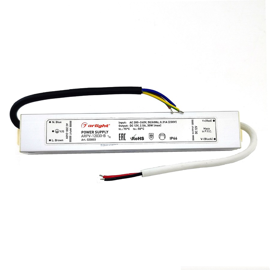 Блок питания герметичный ARPV-12030-B 12V 2.5A 30W IP67