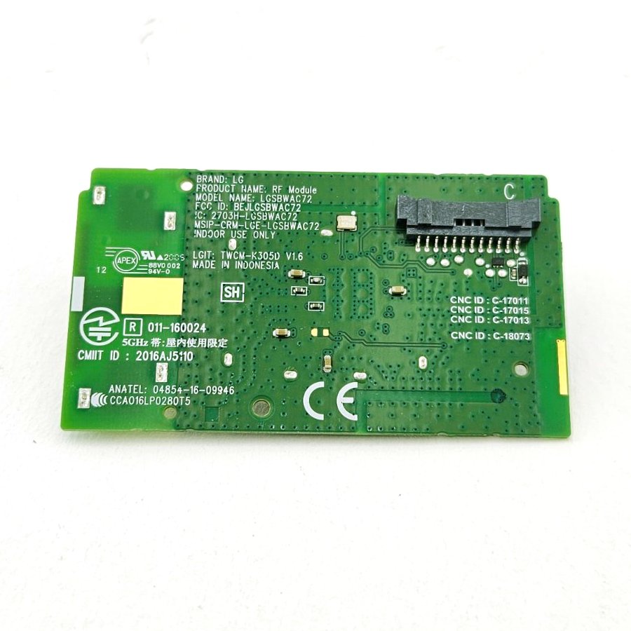 Модуль Wi-Fi LG EAT63377302 LGSBWAC72 TWCM-K305D V1.6 - изображение 1