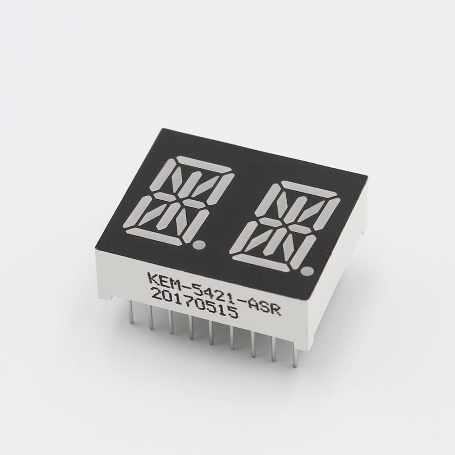 Цифровой светодиодный индикаторный дисплей KEM5241ASR-1 LB20541 2 разряда 14 сегментов
