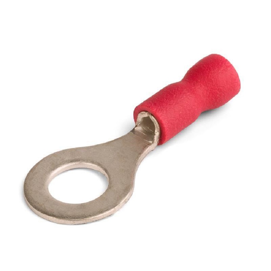 Наконечник кольцевой изолированный RVL1.25-4 red